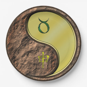 Taurus & Metal Monkey Paper Plates