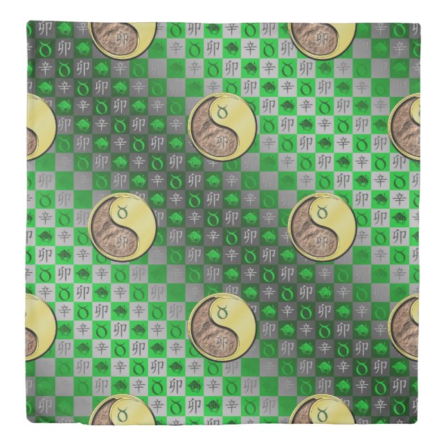 Taurus & Metal Rabbit Duvet Cover (Front)