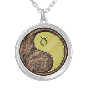 Taurus & Metal Rat Silver Plated Necklace