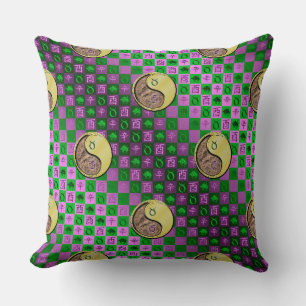 Taurus & Metal Rooster Throw Pillow