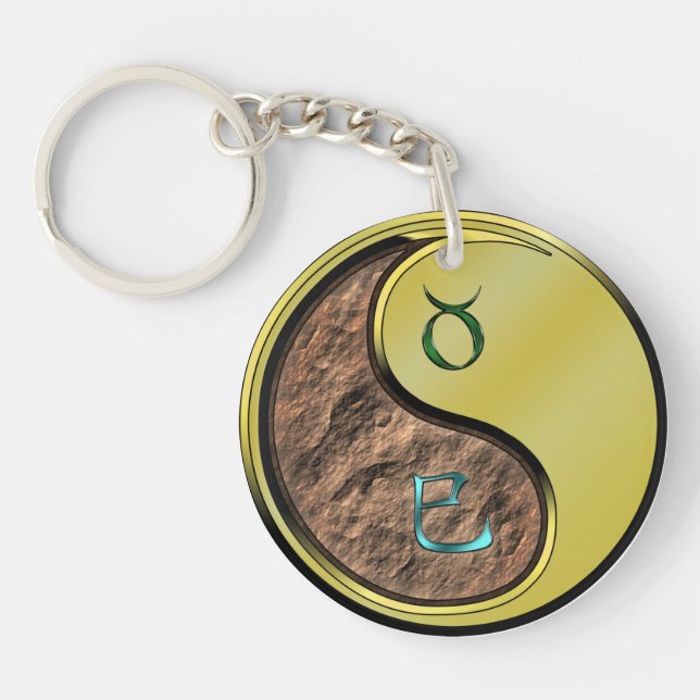 Taurus & Metal Snake Keychain (Front)