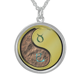 Taurus & Metal Snake Sterling Silver Necklace