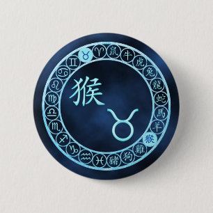Taurus/Monkey Button