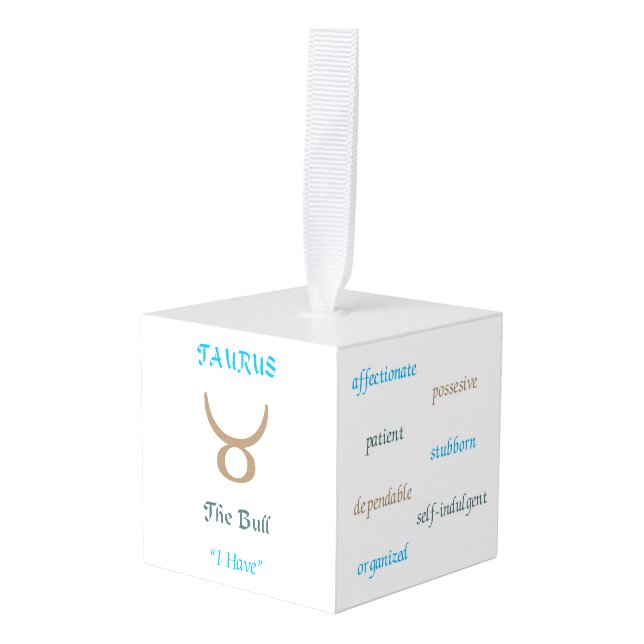 Taurus Ornament (Front Angled)