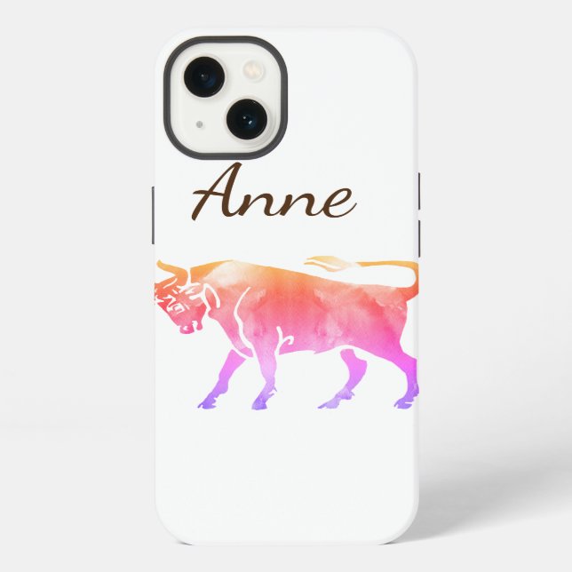 Taurus Personalized Iphone Case (Back)