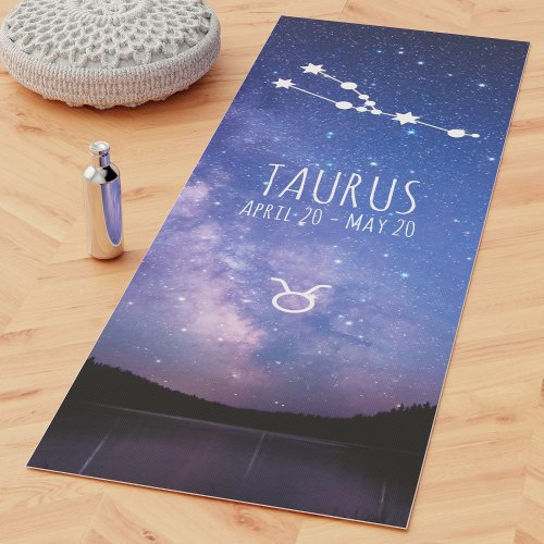 Taurus  Personalized Zodiac Astrology Yoga Mat
