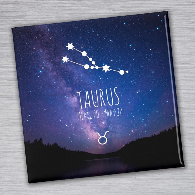Taurus | Personalized Zodiac Constellation Magnet (Creator Uploaded)
