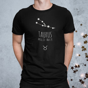 Taurus   Personalized Zodiac Constellation T-Shirt