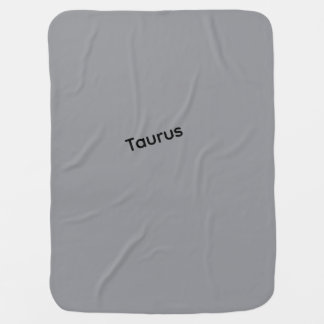 Taurus Pewter color baby blanket