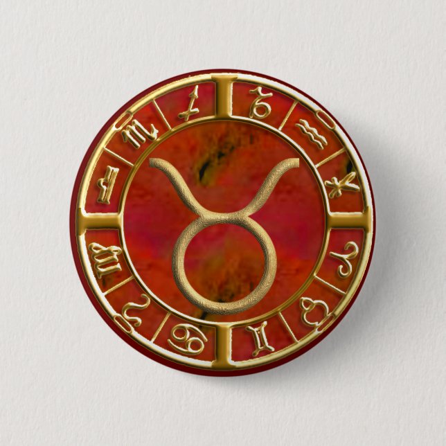 Taurus Pinback Button (Front)