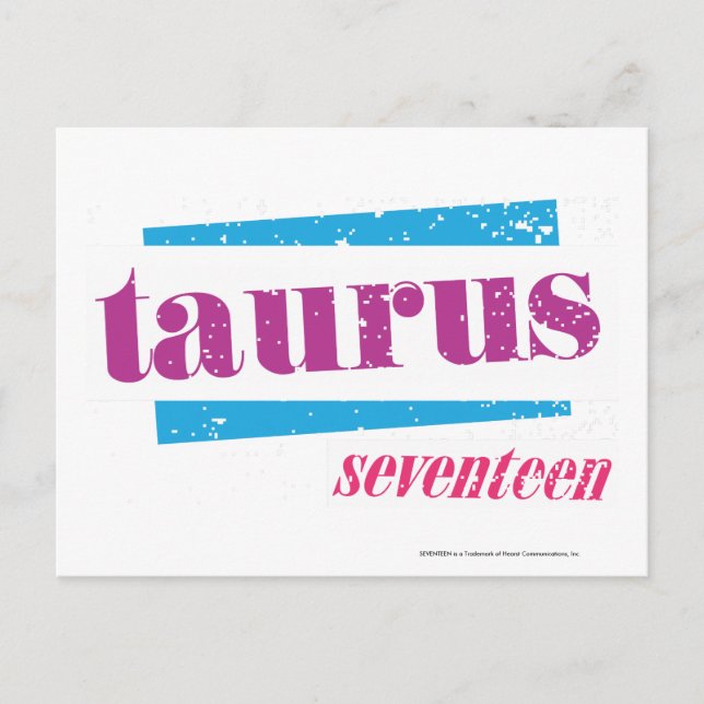 Taurus Purple Postcard (Front)