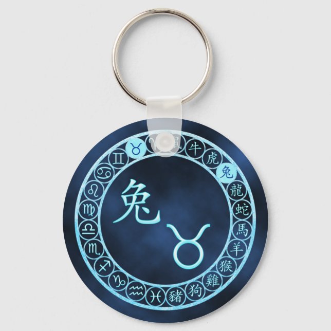 Taurus/Rabbit Keychain (Front)