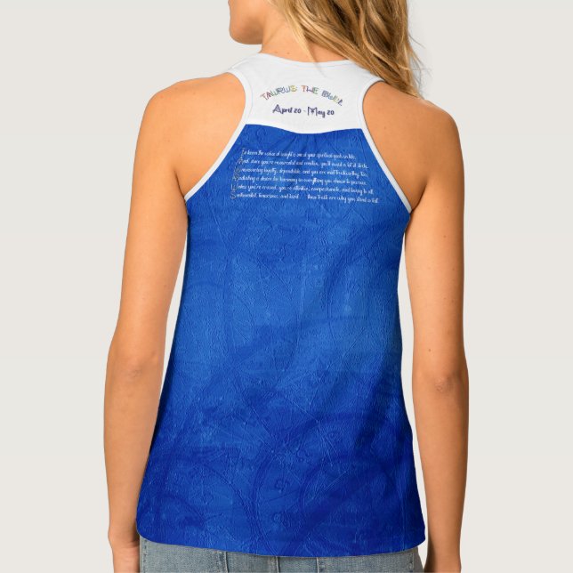 Taurus Racerback Tank Top (Back)
