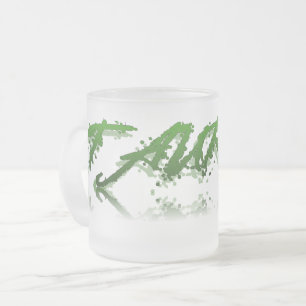 Taurus Reflection Frosted Glass Coffee Mug