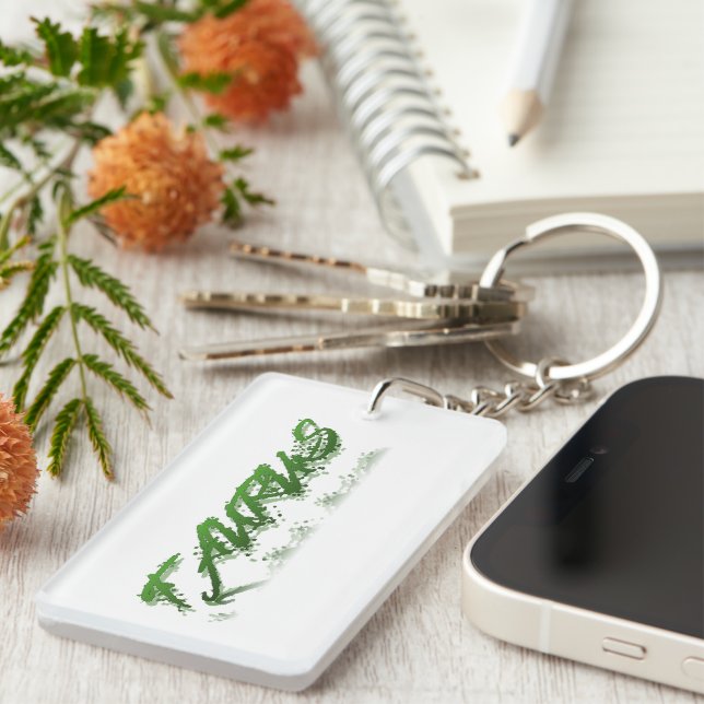 Taurus Reflection Keychain (Front Right)
