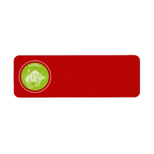 Taurus Return Address Label (Front)