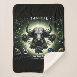 Taurus “Rooted in Strength” Sherpa Blanket