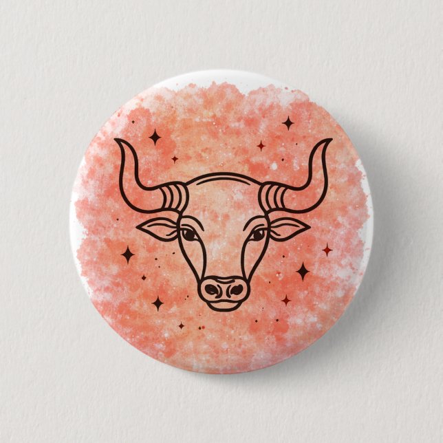 Taurus Sign Button (Front)