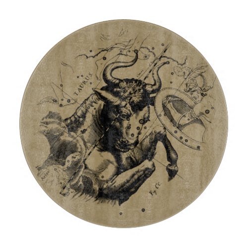 Taurus Sign Constellation Hevelius circa 1690 Cutting Board