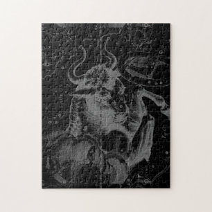 Taurus Sign Constellation Hevelius circa 1690 Jigsaw Puzzle