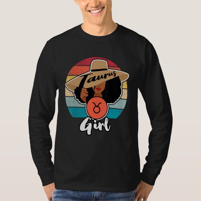 Taurus Sign Girl Queen Happy Birthday April To May T-Shirt (Front)