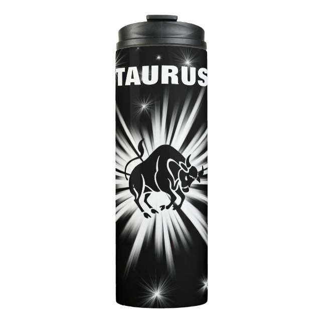 Taurus sign thermal tumbler (Front)