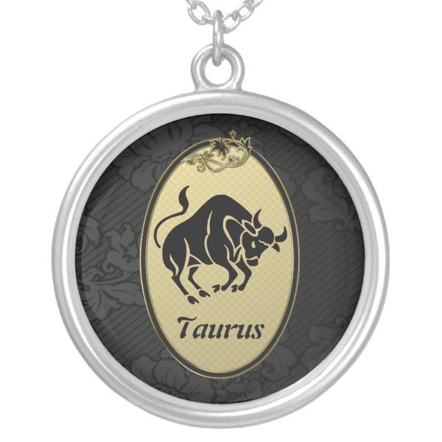 Taurus Silver Plated Necklace (Front)