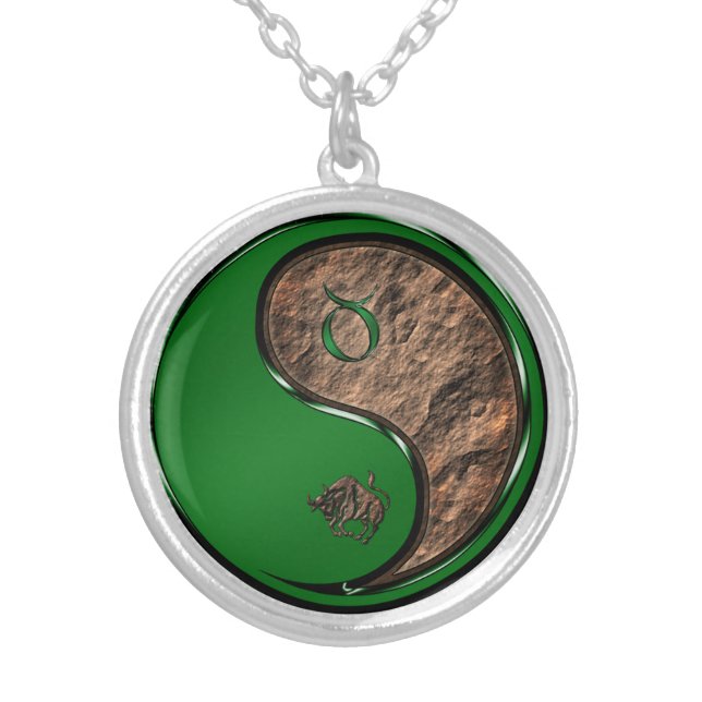 Taurus Silver Plated Necklace (Front)