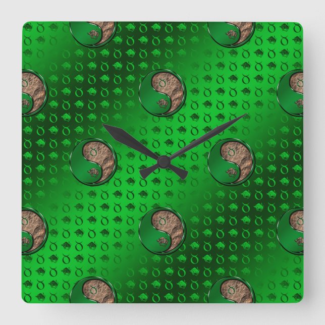 Taurus Square Wall Clock (Front)