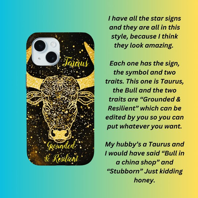 Taurus star sign  iphone case (Creator Uploaded)
