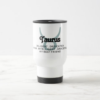 Taurus Star Sign Zodiac Traits Best Friend Teal Travel Mug