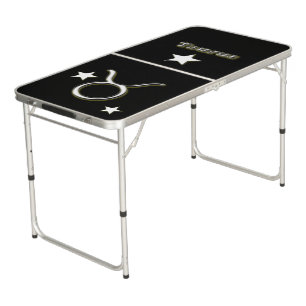 Taurus symbol beer pong table