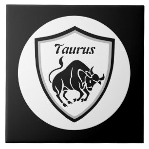 Taurus symbol ceramic tile