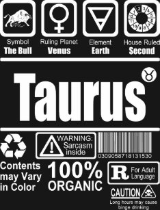 taurus characteristics t shirts