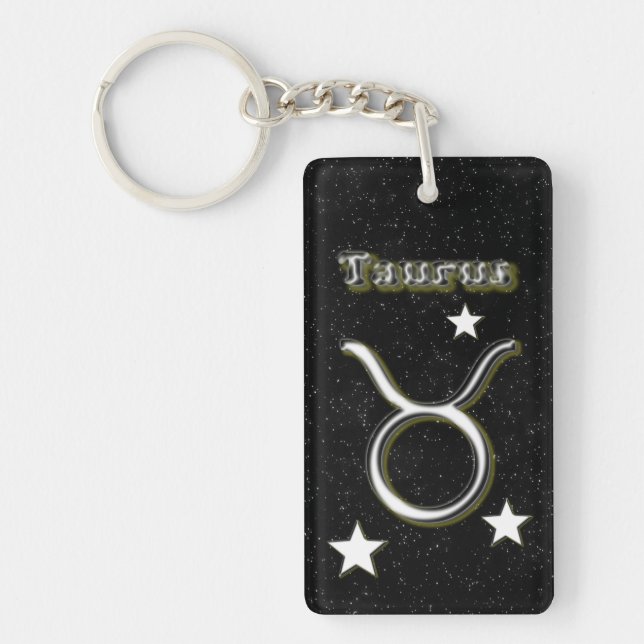 Taurus symbol keychain (Front)