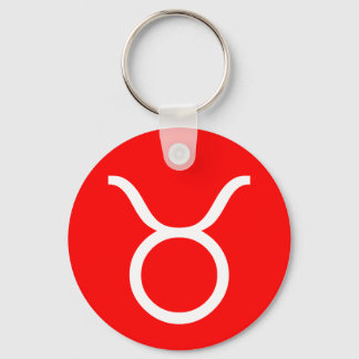 Taurus Symbol Keychain
