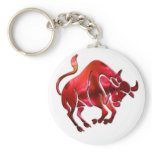 Taurus Symbol Keychain
