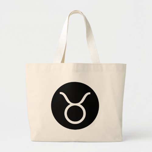 Taurus Symbol Large Tote Bag