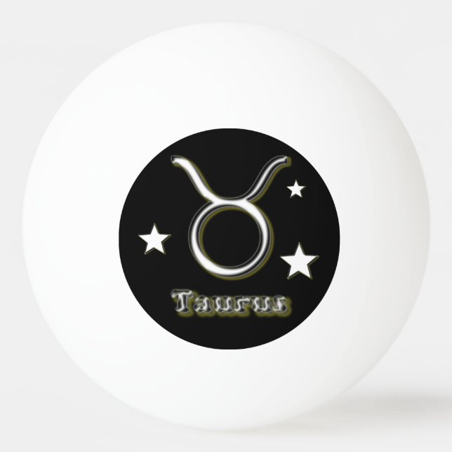 Taurus symbol Ping-Pong ball (Front)