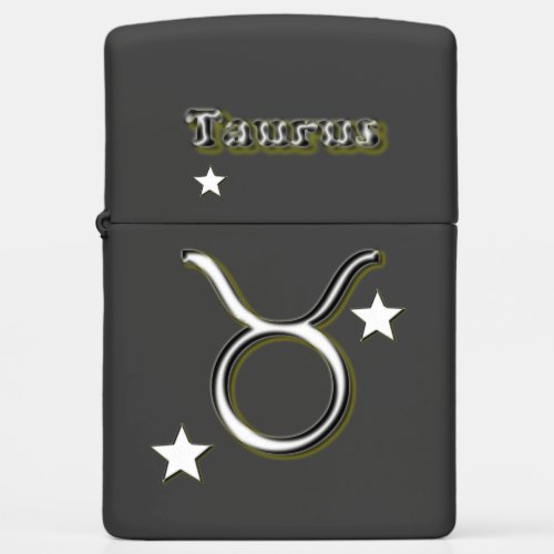 Taurus symbol zippo lighter