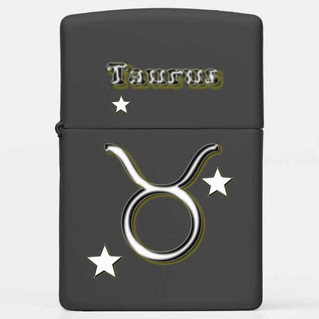 Taurus symbol zippo lighter (Front)