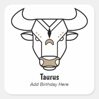 Taurus the bull black gold personalized zodiac