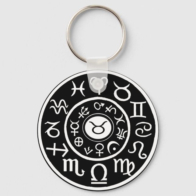 Taurus the Bull Celestial Zodiac Keychain (Front)