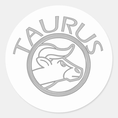 Taurus the Bull Classic Round Sticker