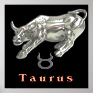 Taurus the bull poster