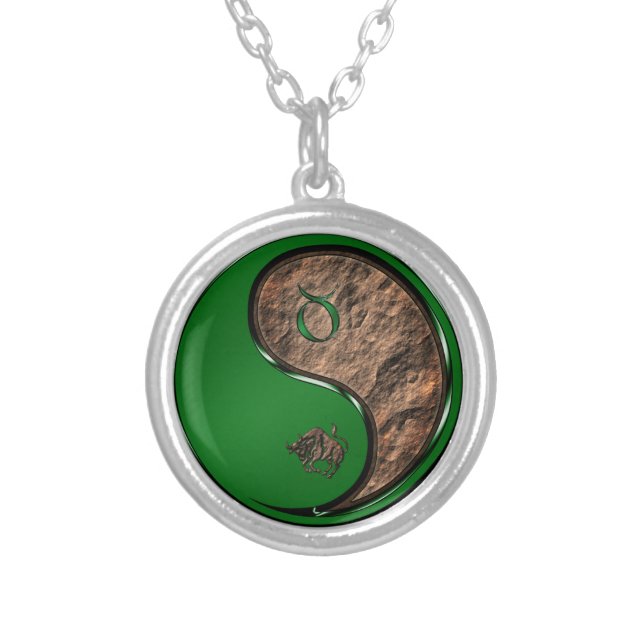 Taurus the Bull Silver Plated Necklace (Front)