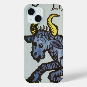 Taurus the Bull, Vintage Signs of the Zodiac iPhone 15 Case