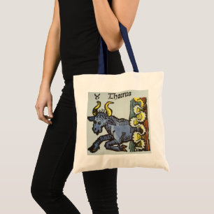 Taurus the Bull, Vintage Signs of the Zodiac Tote Bag
