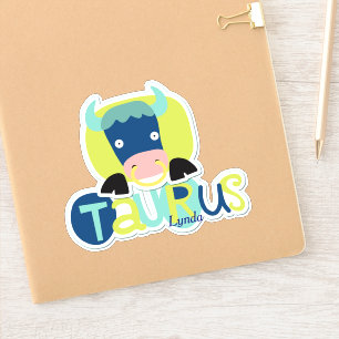 Taurus the Bull Zodiac Contour Sticker