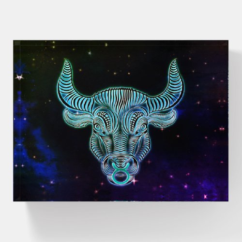 taurus the bull zodiac paperweight